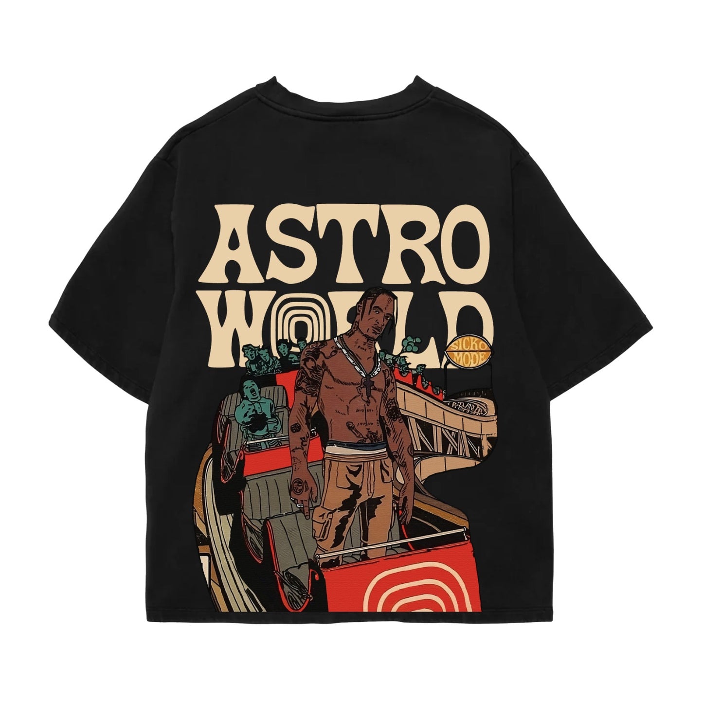 astro world TRAVIS SCOTT Unisex Oversized T-shirt