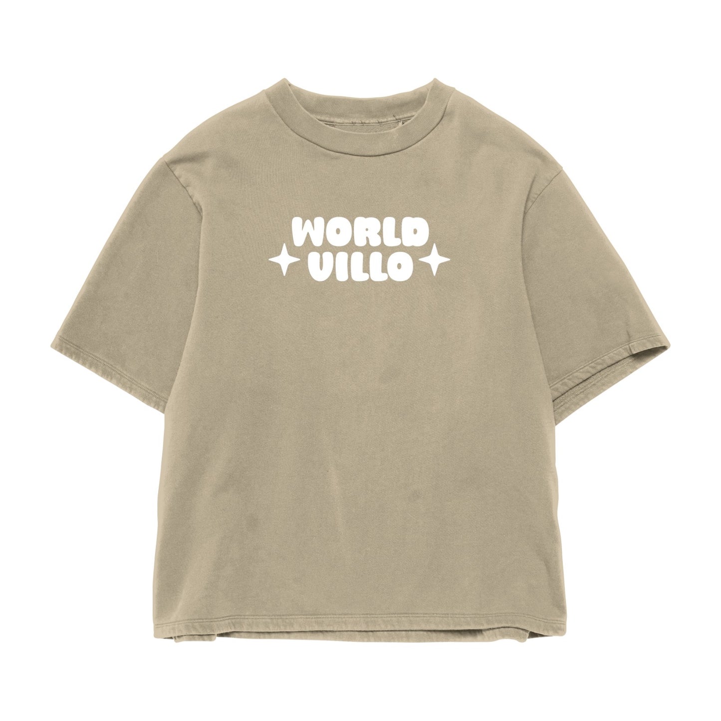 WORLD VILLO hip-hop street oversized T-shirt