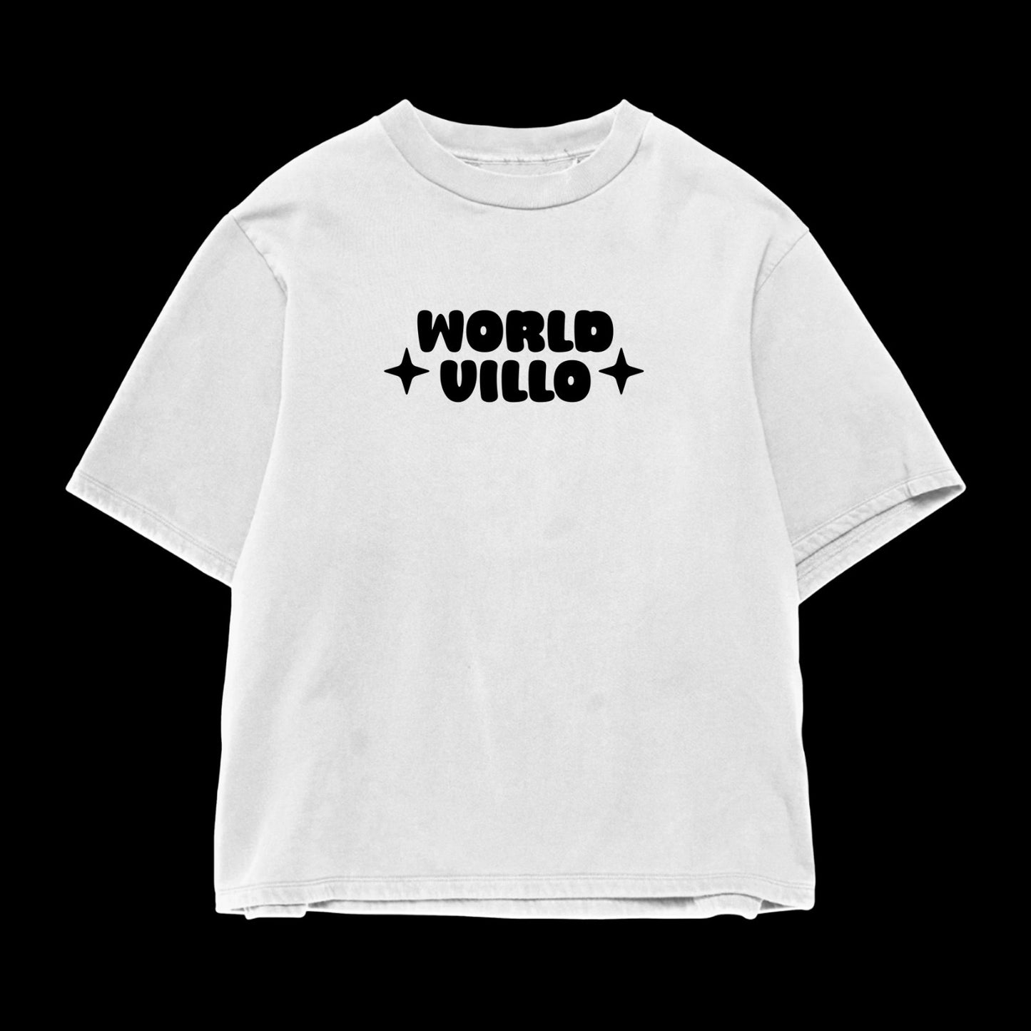 WORLD VILLO hip-hop street oversized T-shirt