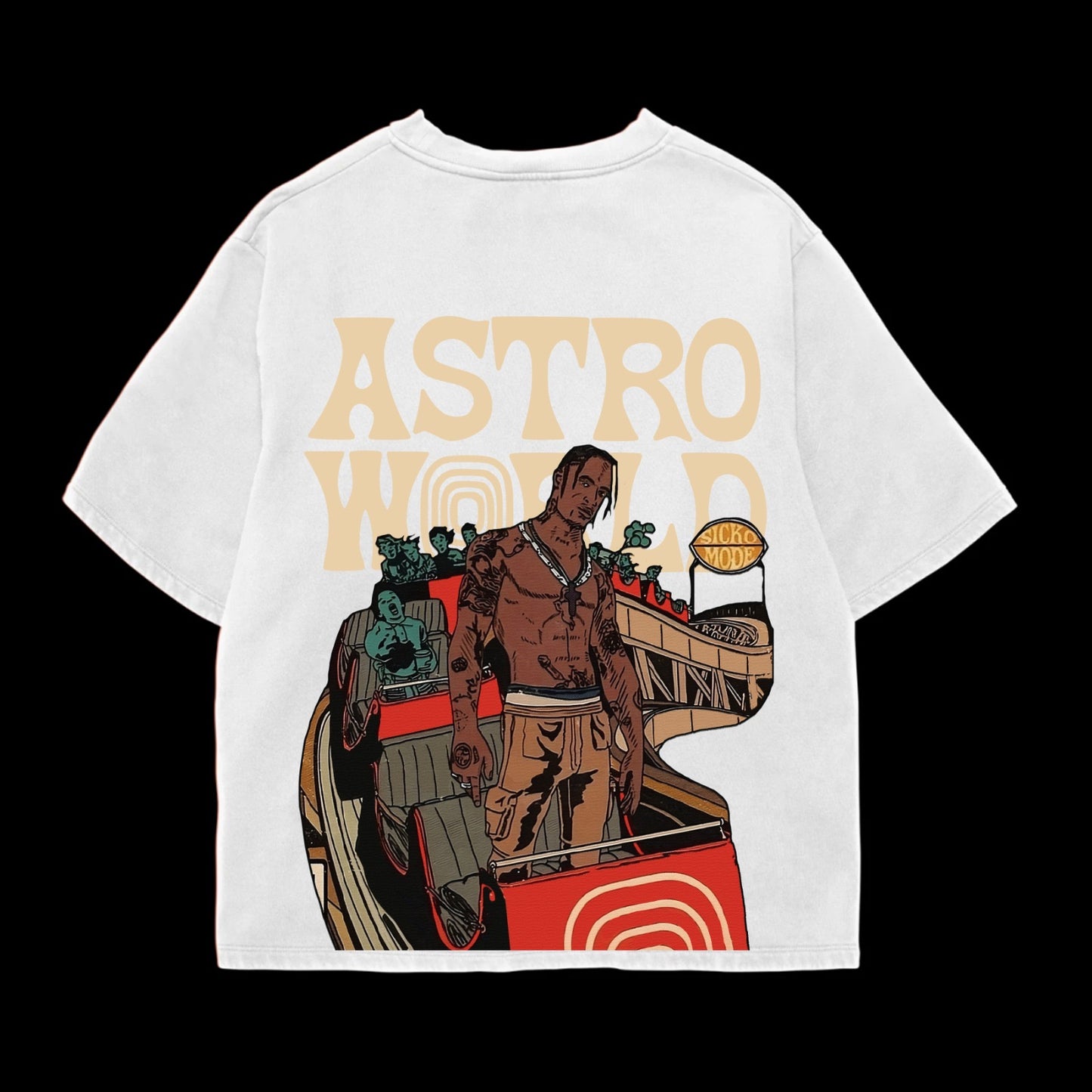 astro world TRAVIS SCOTT Unisex Oversized T-shirt