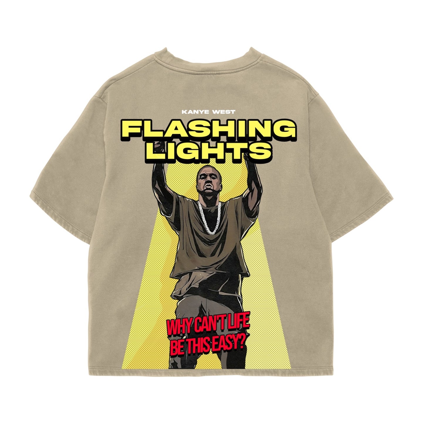 Flashing Lights KANYE WEST Unisex Oversized T-Shirt