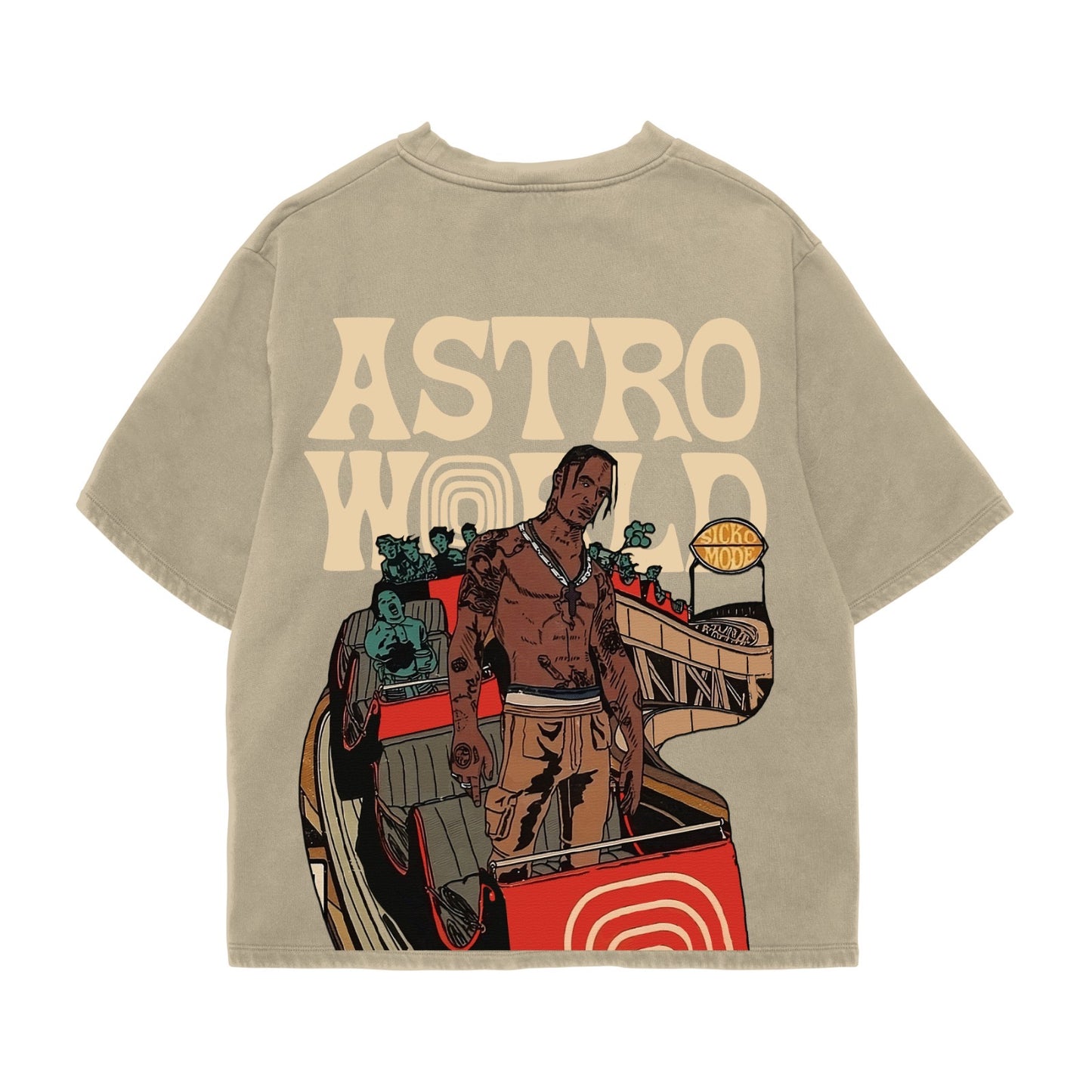 astro world TRAVIS SCOTT Unisex Oversized T-shirt