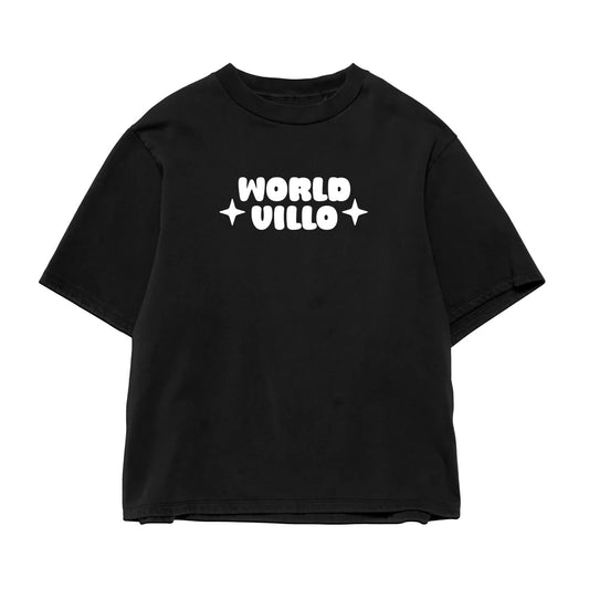 WORLD VILLO hip-hop street oversized T-shirt